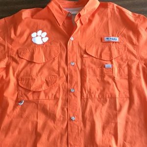 Clemson Tigers Columbia fishing shirt